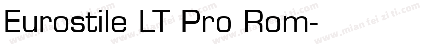 Eurostile LT Pro Rom字体转换